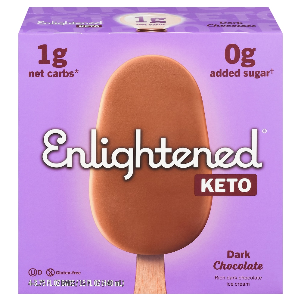Photo of Enlightened Keto Collection Ice Cream Bars, Dark Chocolate