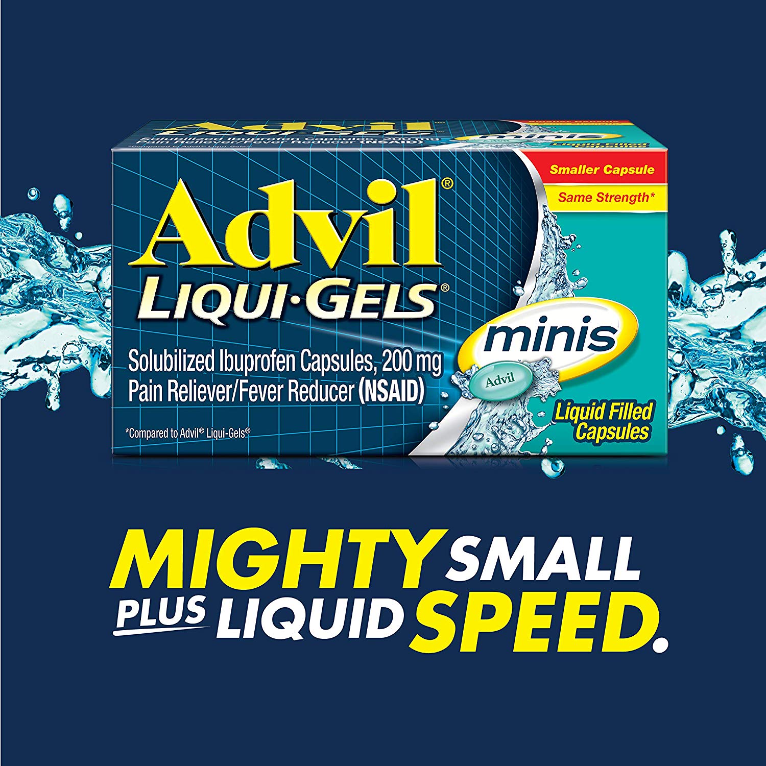 Advil - Liqui-Gels - Minis - Bonus - 180 Ct