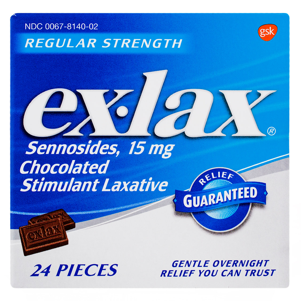 Exlacs Ex-Lax Regular Strength Stimulant Laxative Chocolate Pieces, 15 Mg ...
