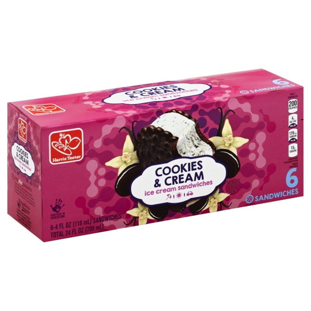 Cookies & Cream Ice Cream Sandwiches, Cookies & Cream