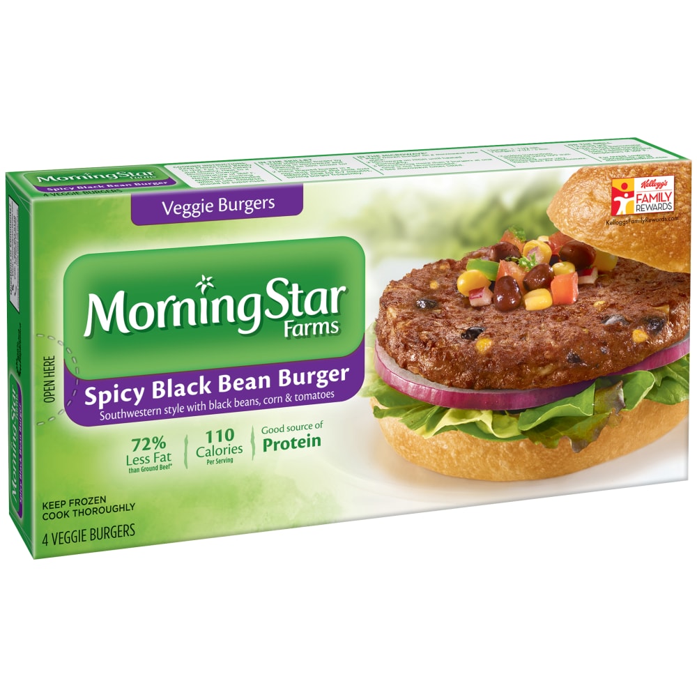 Morning Star Farms, Spicy Black Beans Veggie Burger