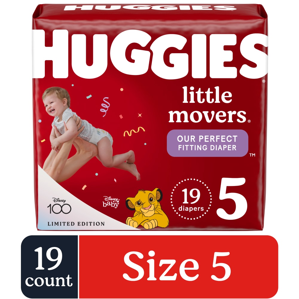 Huggies Diapers - Little Movers - Size 5 - 19 Ct
