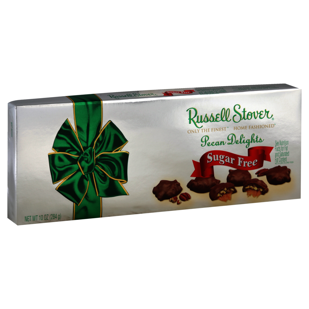 Sugar Free Pecans & Caramel Covered in Chocolate Candy, Pecan Delight