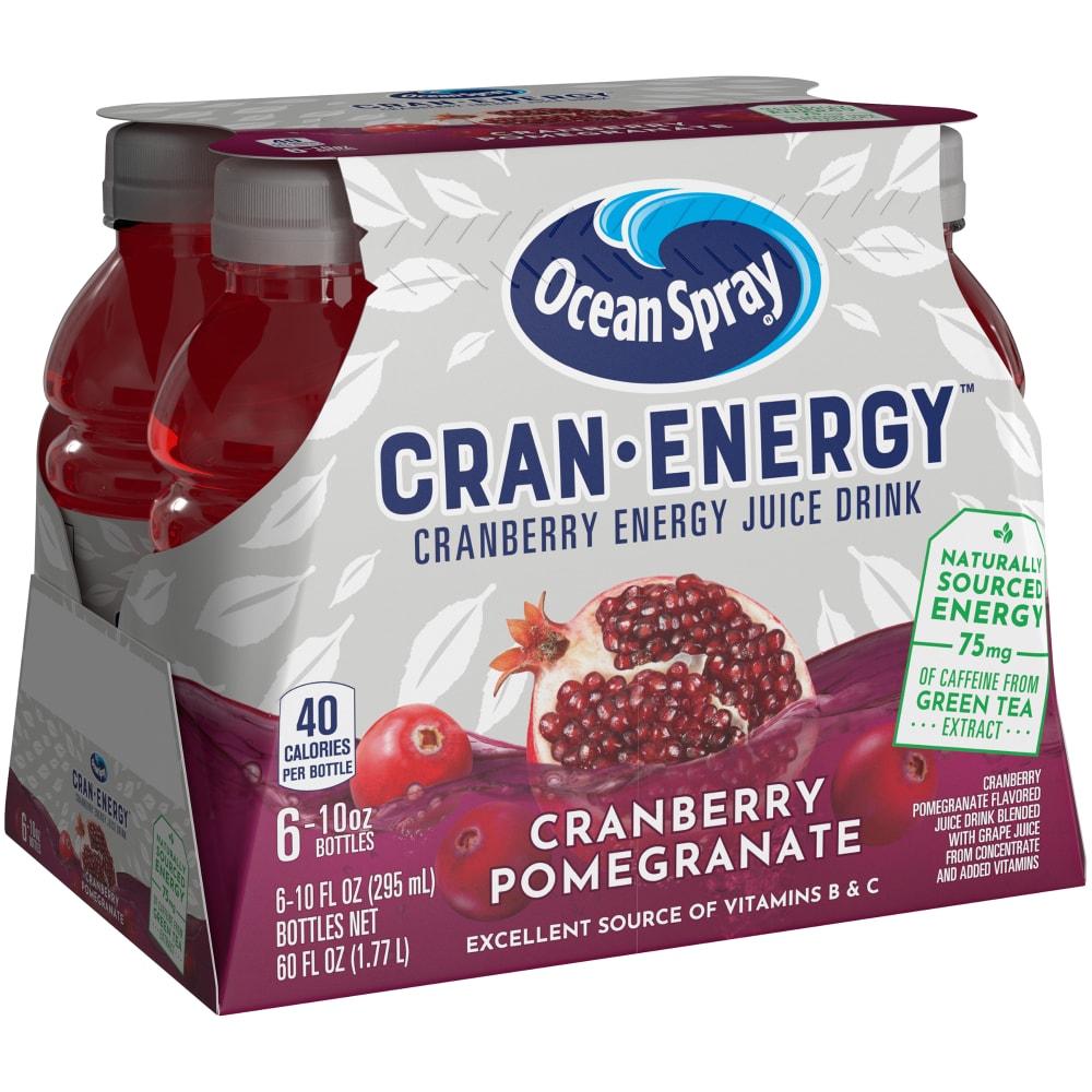 Pomegranate Cranberry Pomegranate Flavored Energy Juice Drink Blended with Grape Juice from