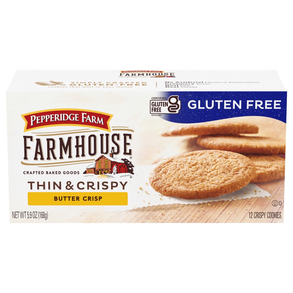Butter Crisp Gluten Free Thin & Crispy Cookies, Butter Crisp