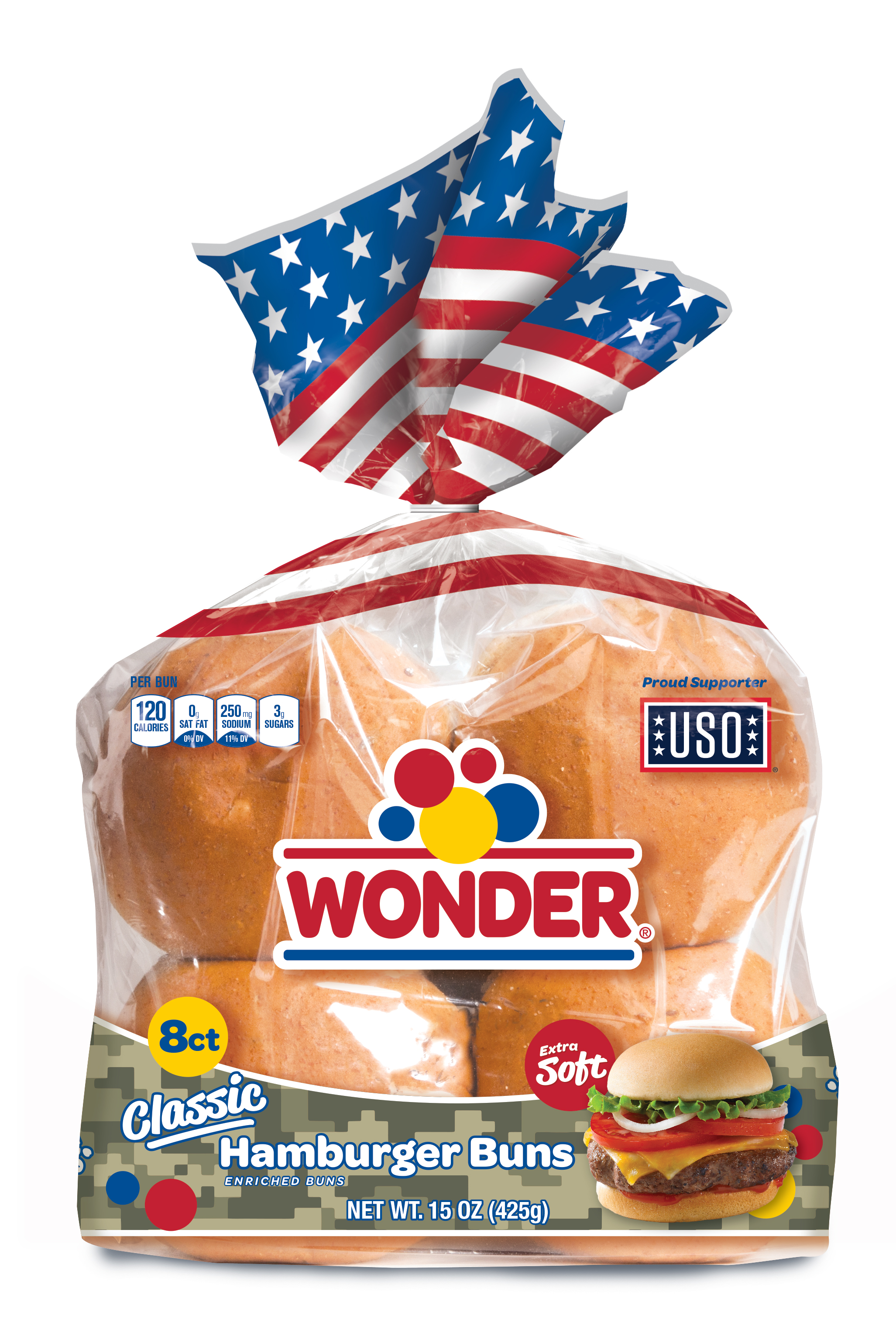 Photo of Wonder Hamburger Buns, Classic