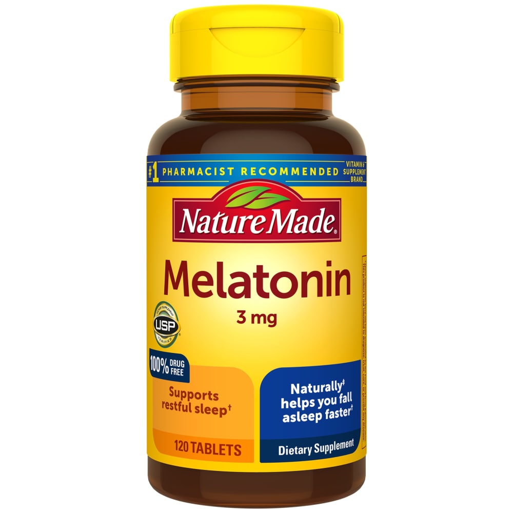 Nature Made Melatonin Restful Sleep 3 Mg, 120 Tablets