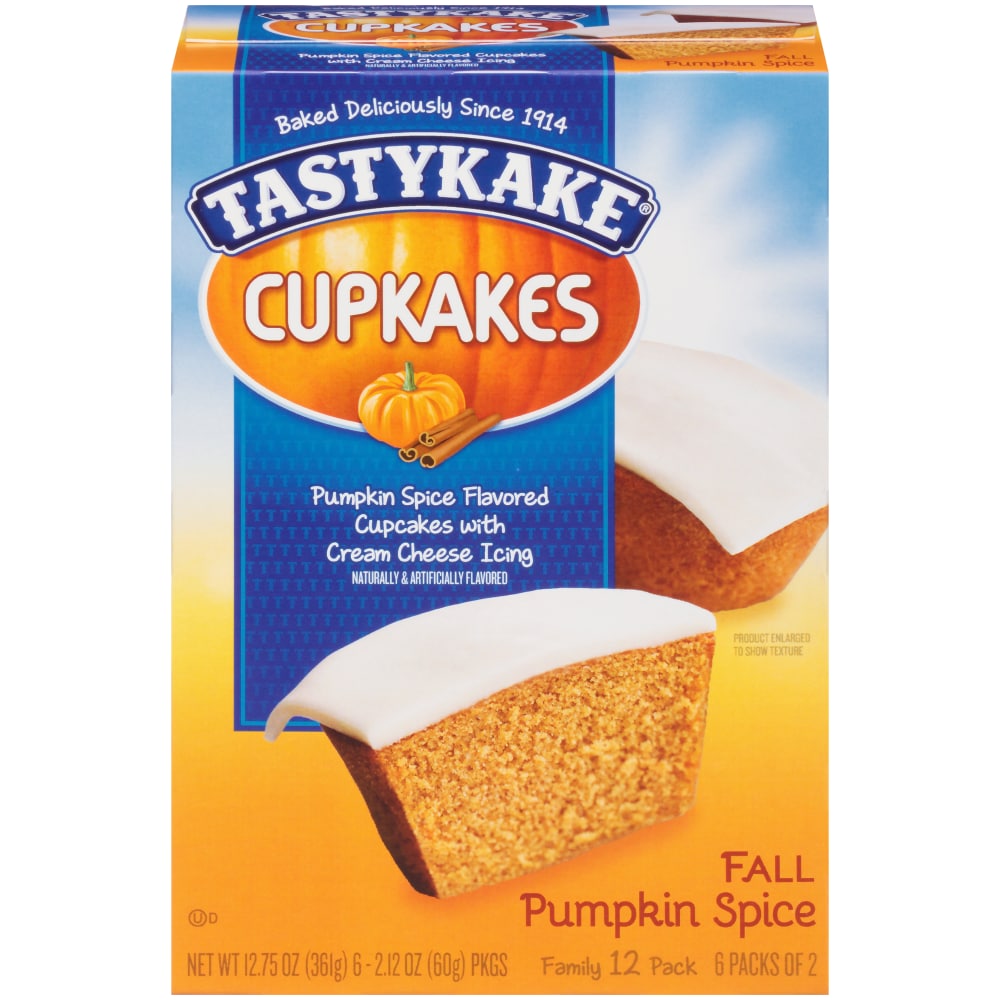 Pumpkin Spice Flavored Cupcakes with Cream Cheese Icing, Pumpkin Spice