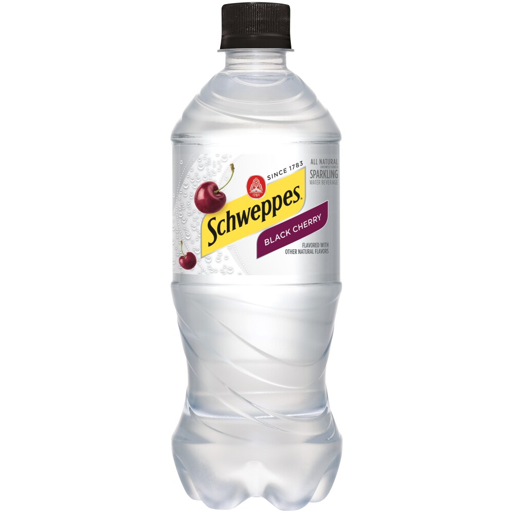 Photo of Schweppes Black Cherry Sparkling Water Beverage - 20 Fl Oz Bottle