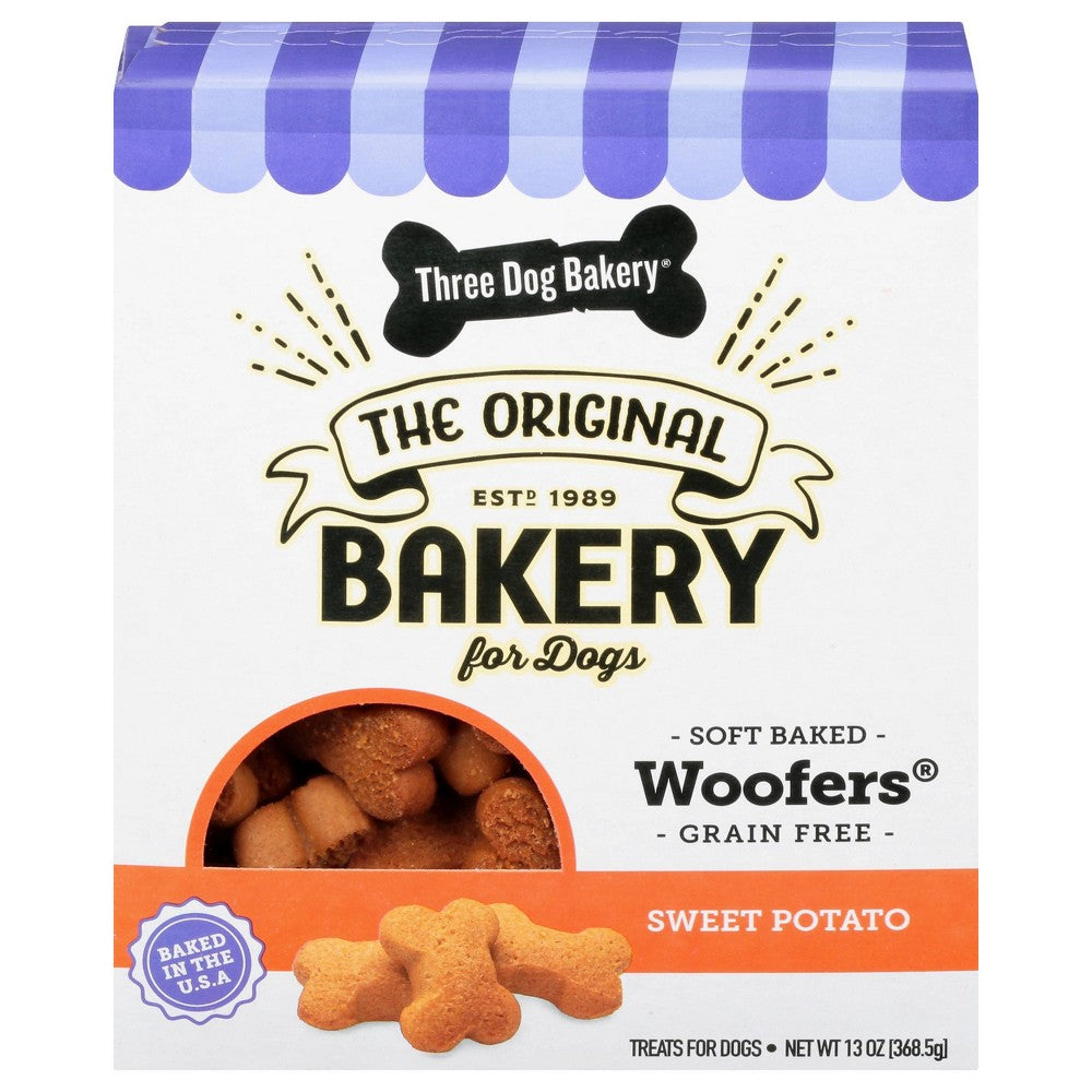 Three Dog Bakery Grain Free Woofers Soft Baked Sweet Potato Treats