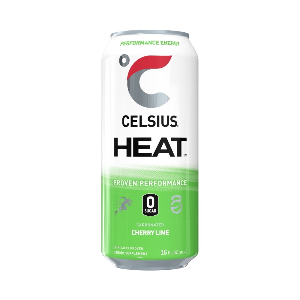 Photo of Celsius Energy Drink, Cherry Lime, Carbonated 16 Fl Oz
