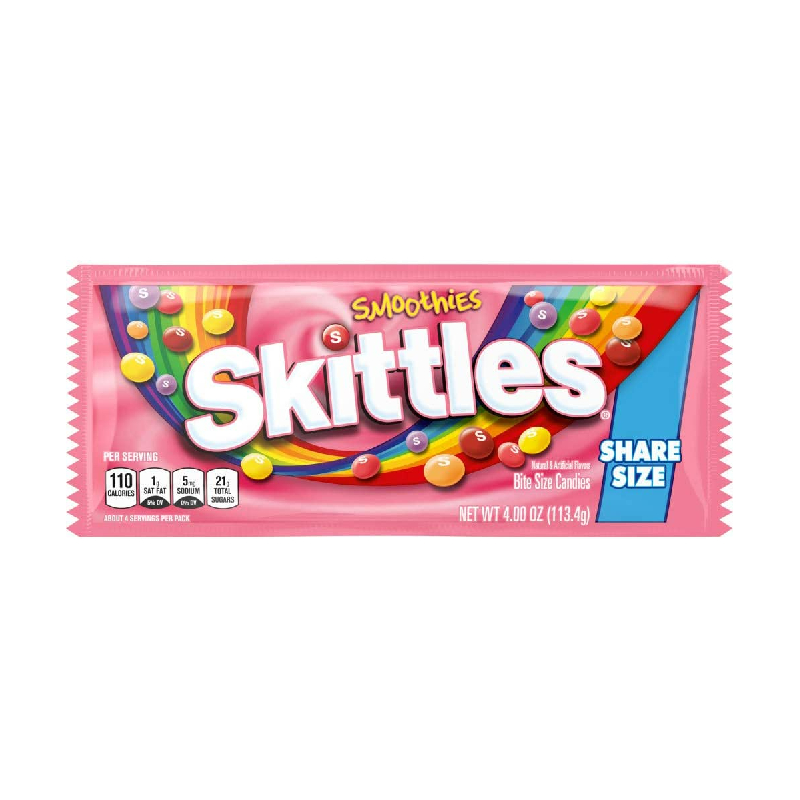 Skittles Smoothies Share Size