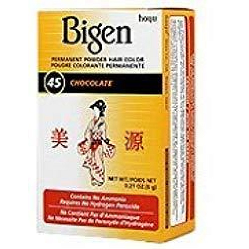 Photo of Bigen Permanent Powder Hair Color : 45 Chocolate