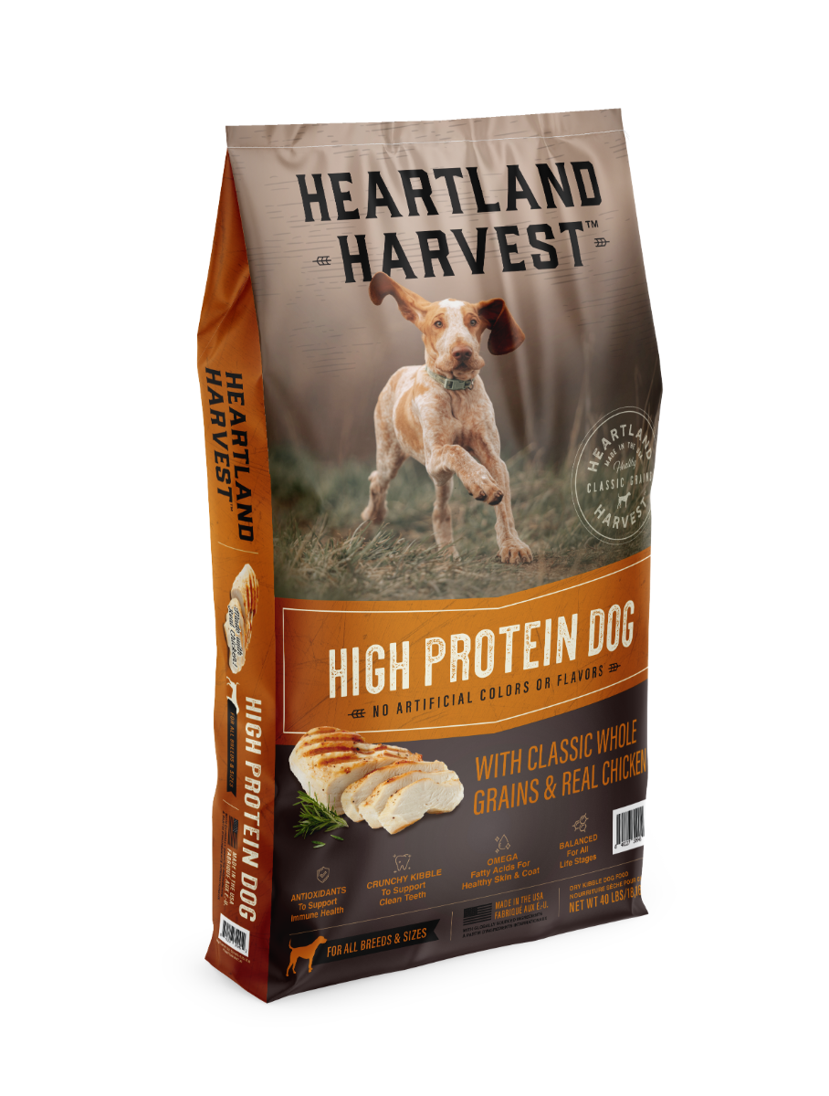 Heartland Harvest High Protein Dog With Classic Whole Grains & Real Chicken 40lbs