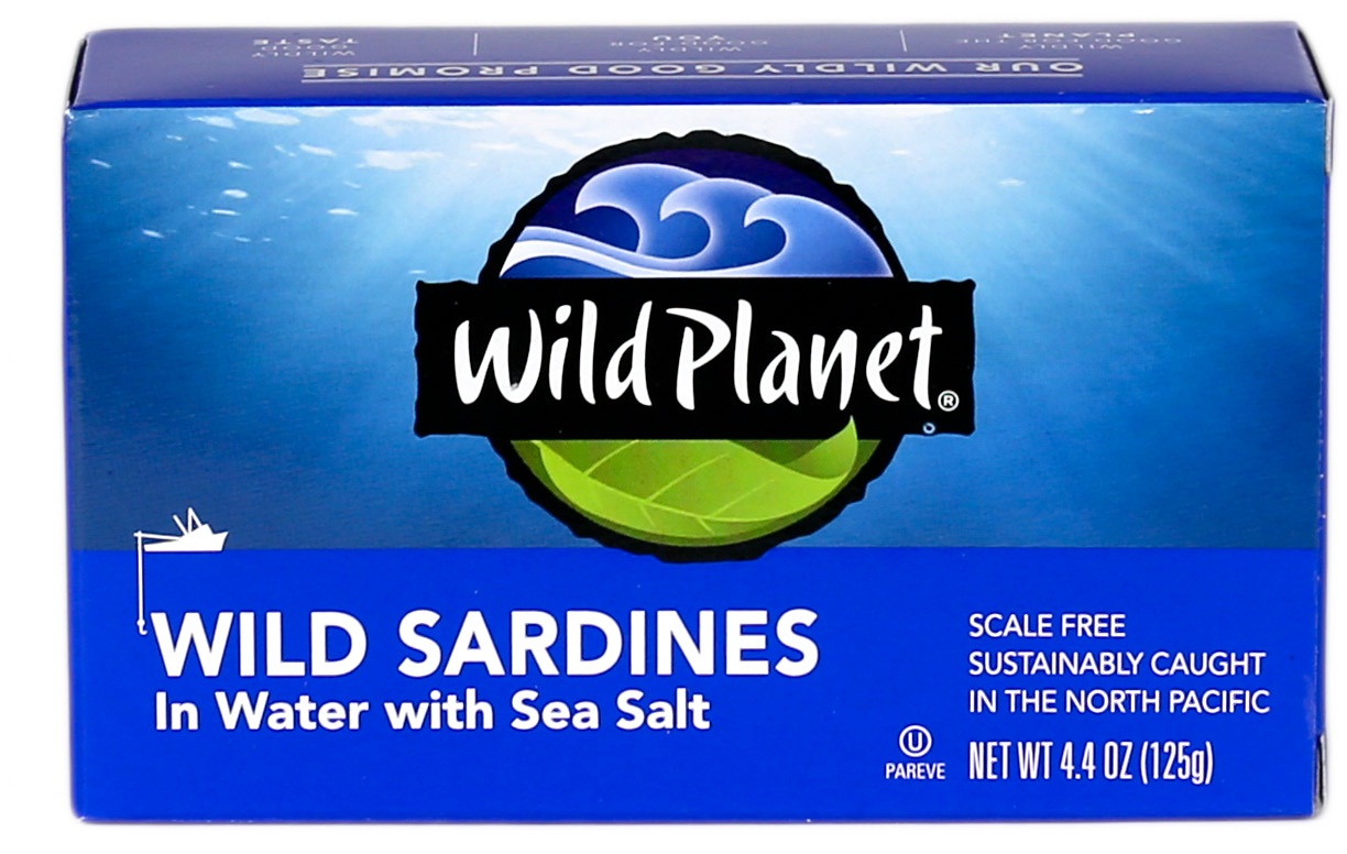 Wild Planet Sardines, In Water With Sea Salt, 4.4 Ounce