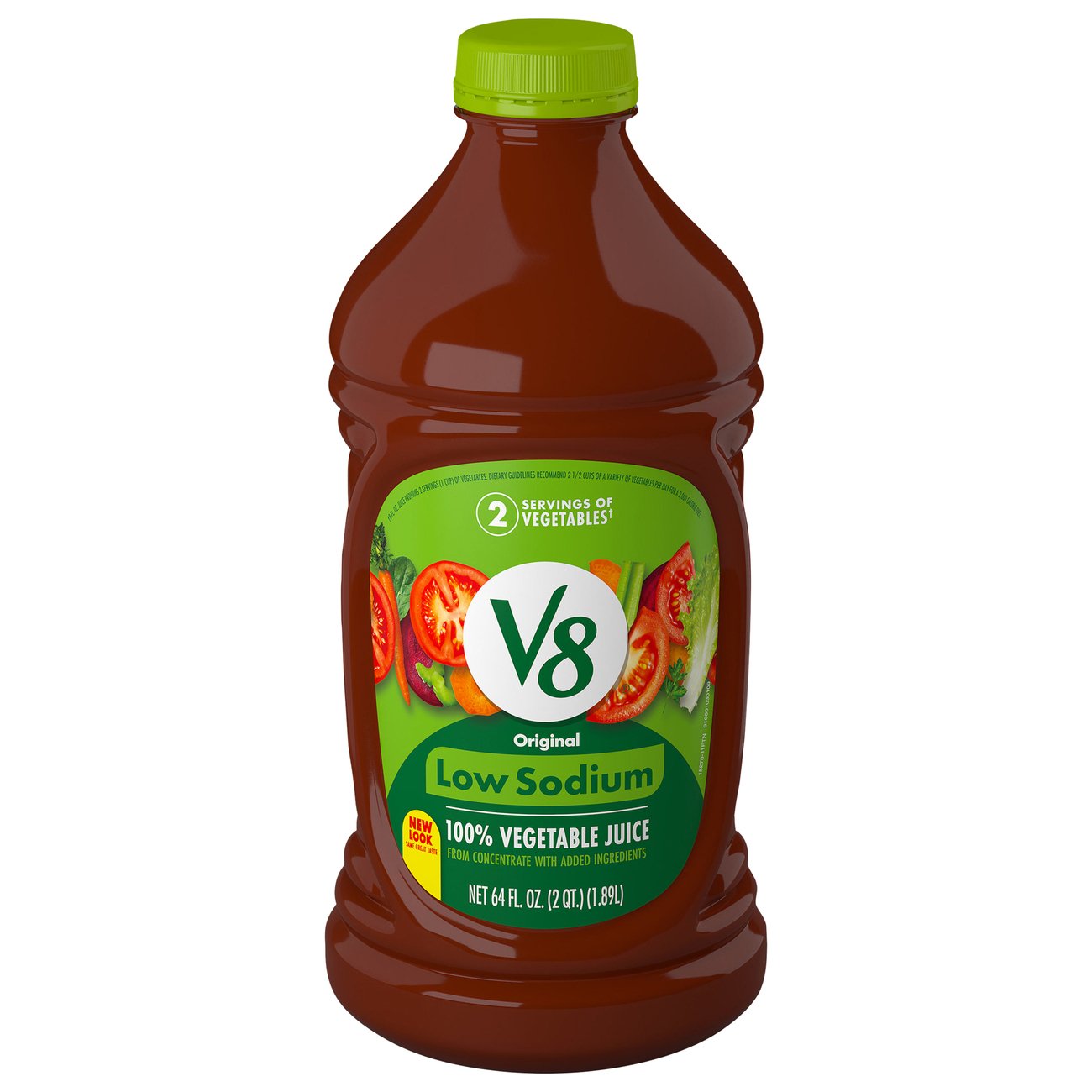Photo of V8 Original Low Sodium 100% Vegetable Juice - 64 Fl Oz Bottle