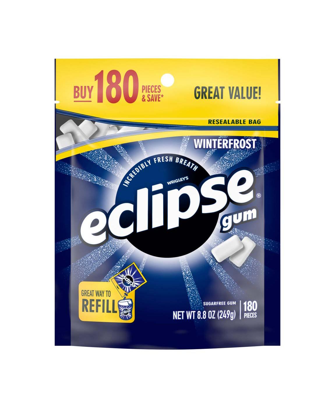 Eclipse Winterfrost Sugar Free Chewing Gum, Value Pack - 180ct