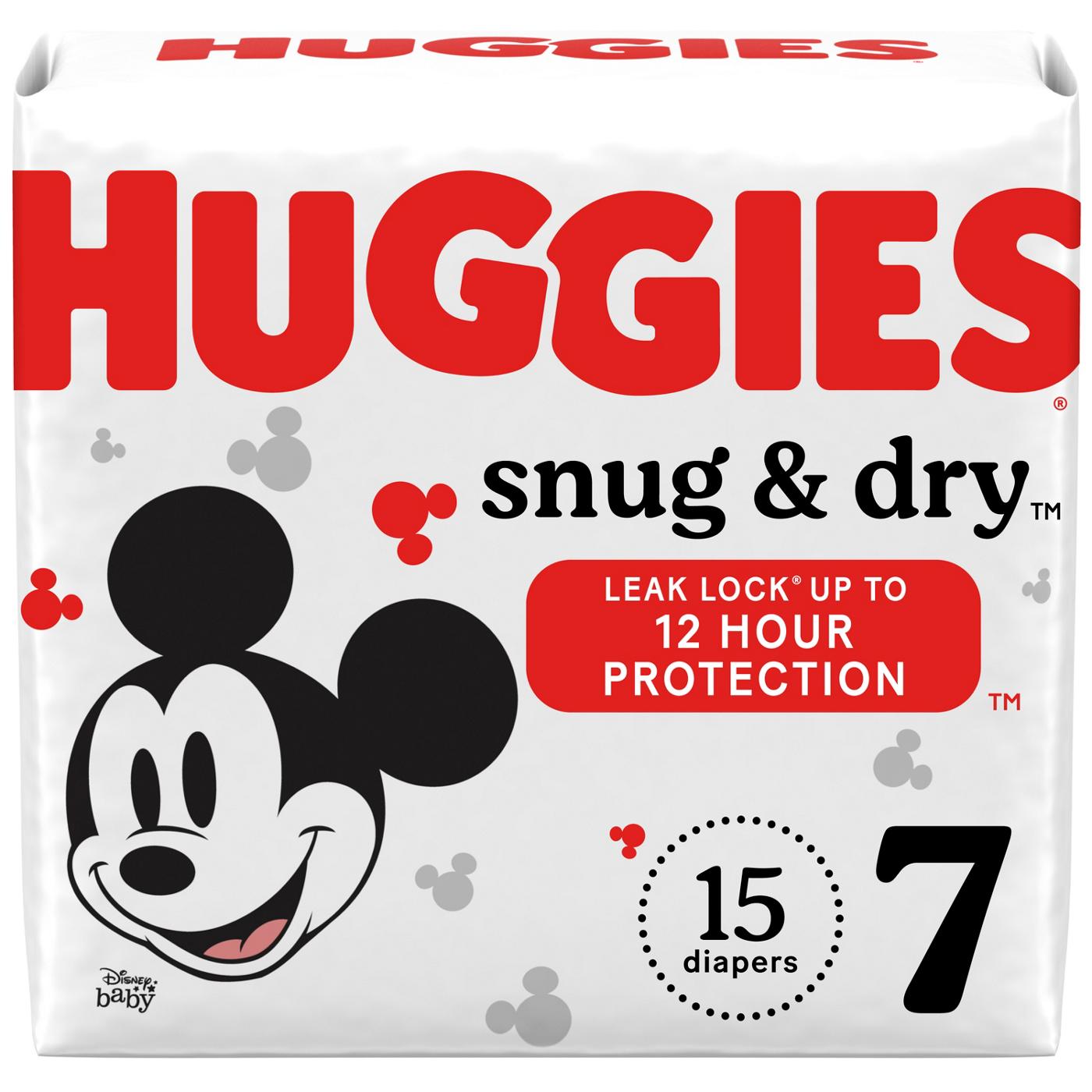 Huggies Diapers - Snug & Dry - Size 7 - 15 Ct