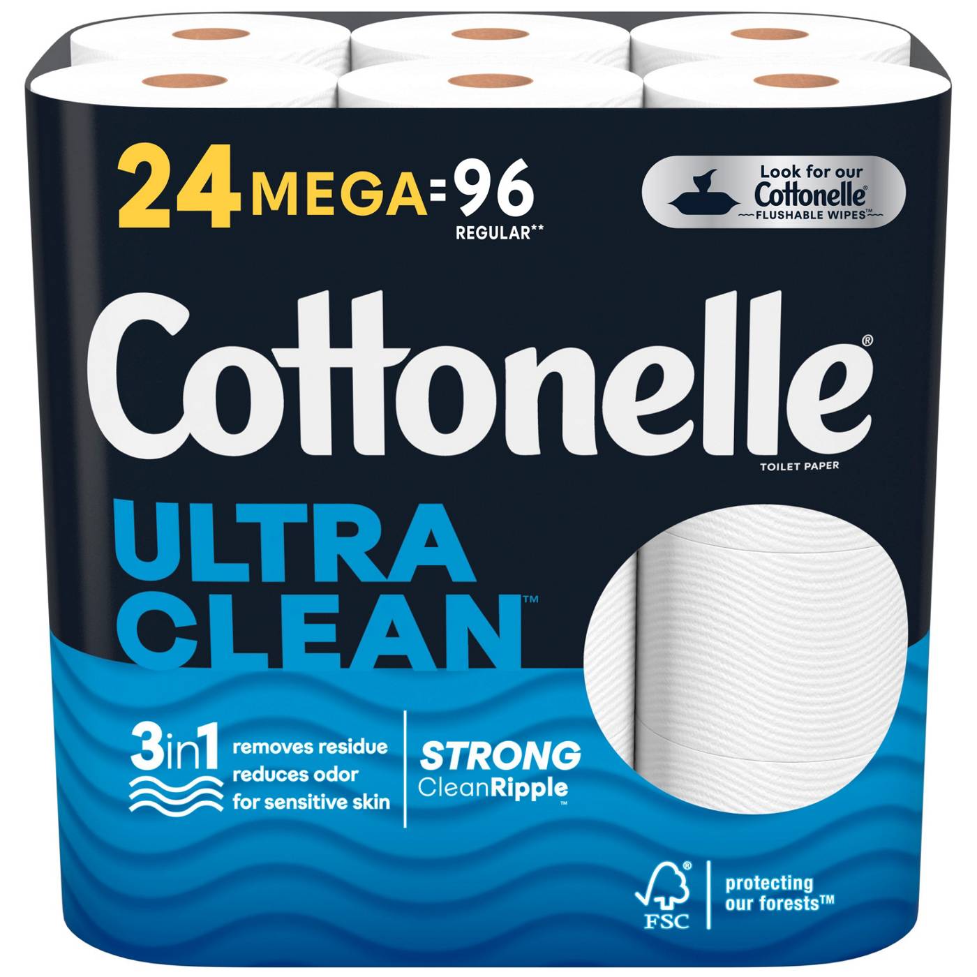 Cottonelle Toilet Paper 24 Mega Rolls