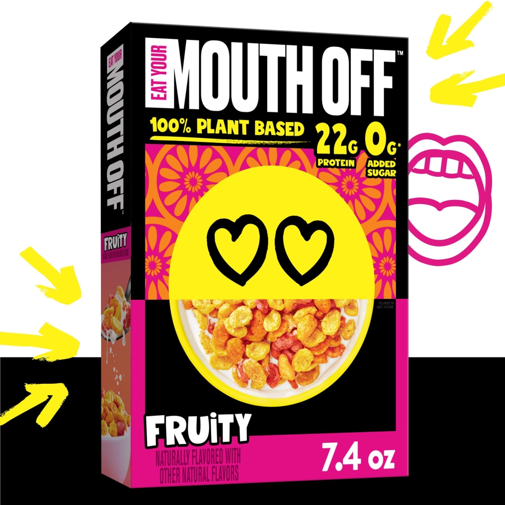 Photo of Eat Your Mouth Off Breakfast Cereal, Fruity 7.4 Oz