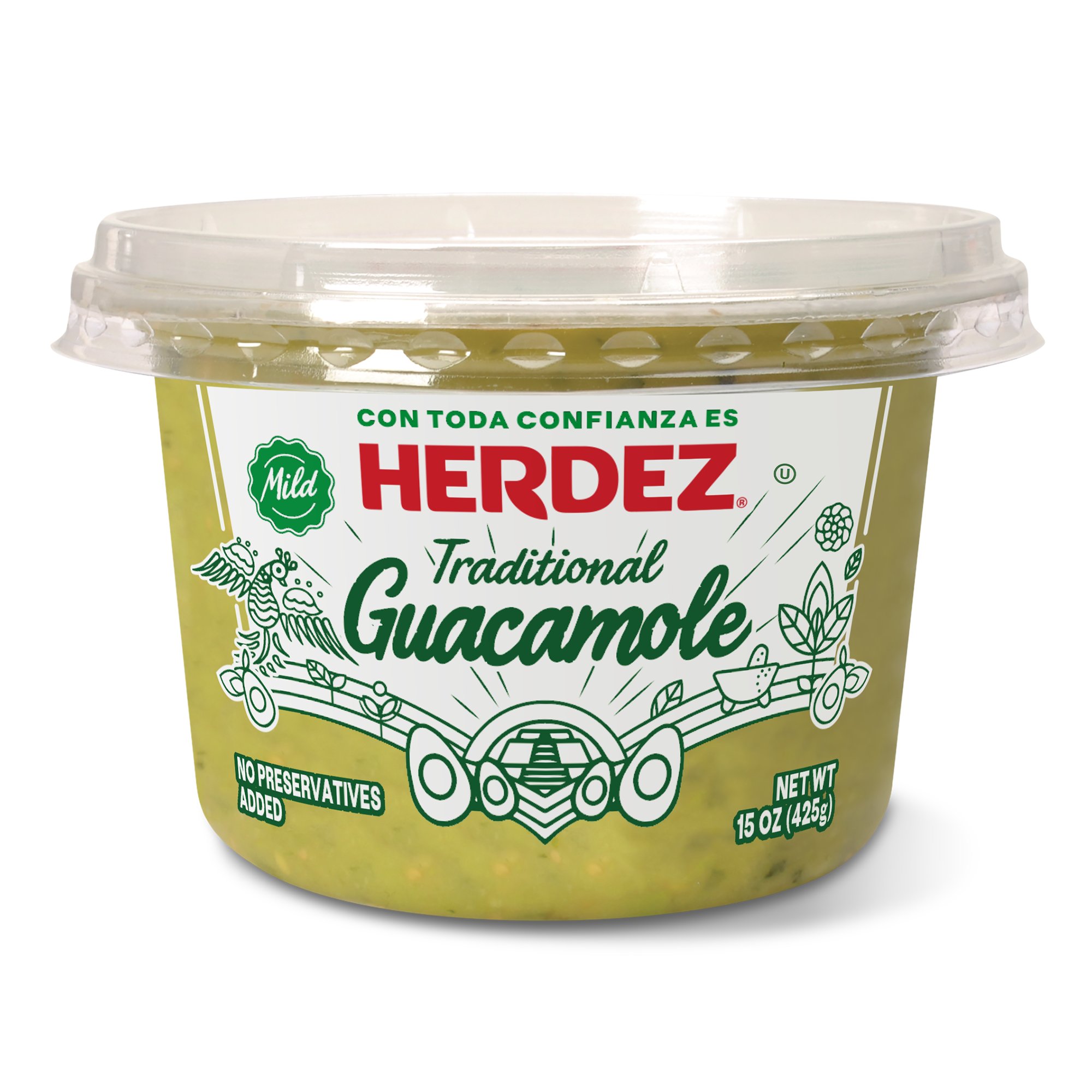 Photo of Herdez Traditional Mild Guacamole 15 Oz. Tub
