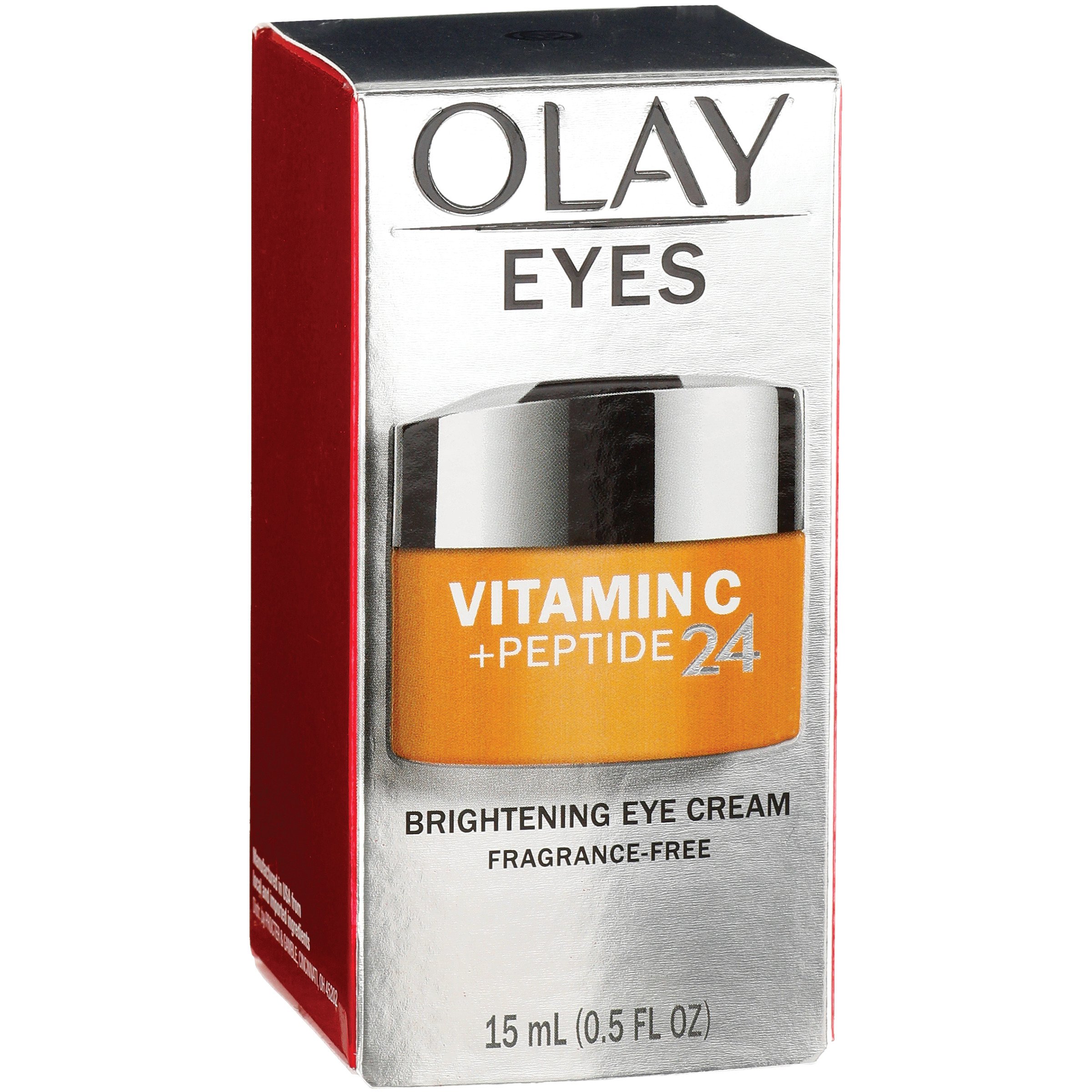 Olay - Brightening Eye Cream Fragrance Free - Vitamin C + Peptide 24