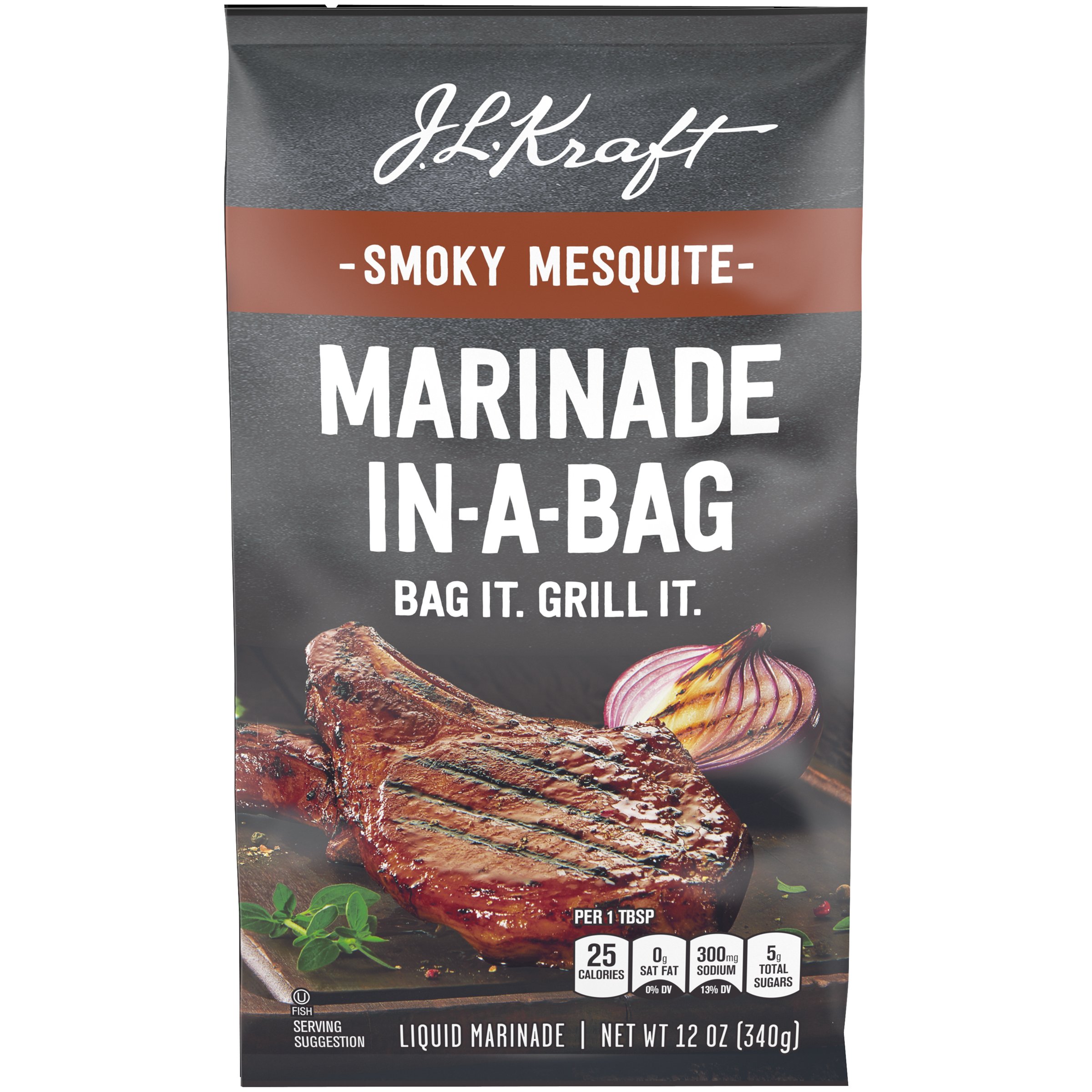 Photo of JL Kraft Marinade, In A Bag, Smoky Mesquite, Liquid 12 Oz