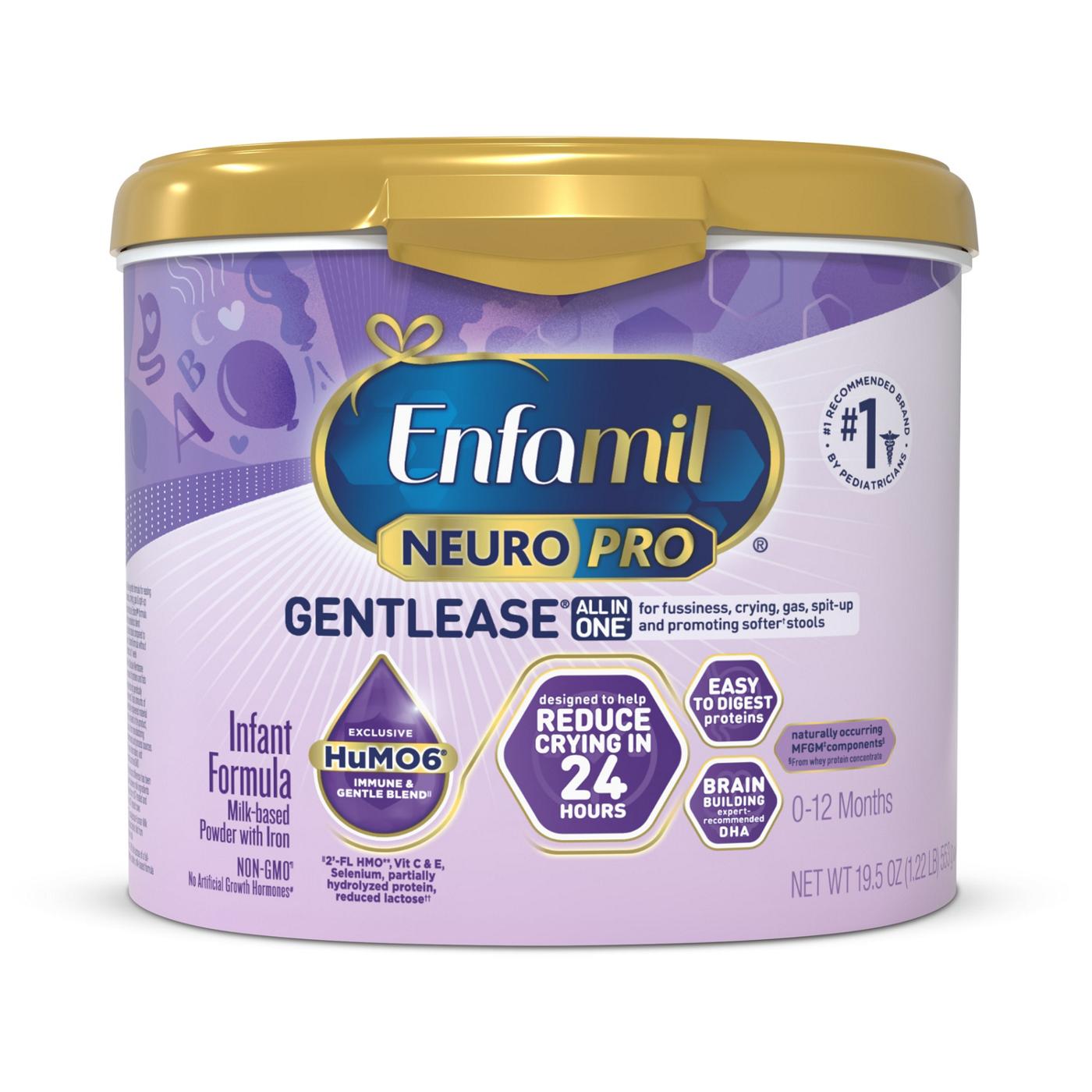 Enfamil NeuroPro Gentlease Baby Formula, Brain-Building Nutrition ...