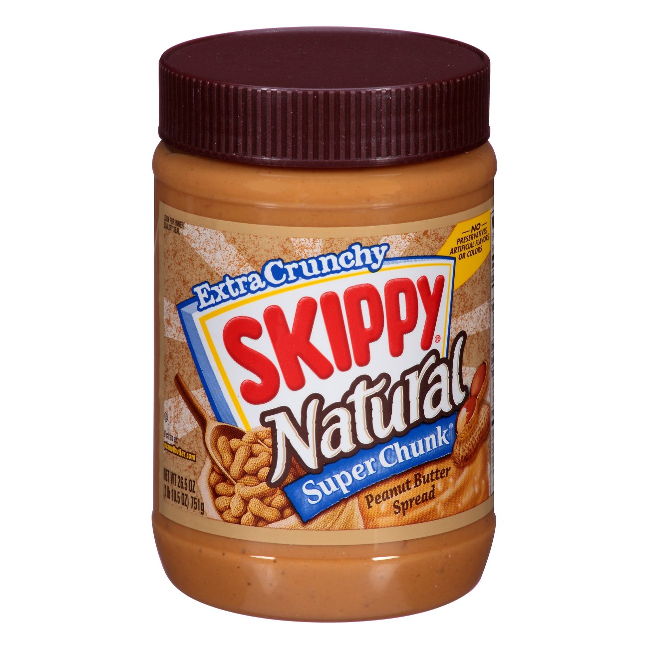 Extra Crunchy Natural Peanut Butter Spread, Extra Crunchy