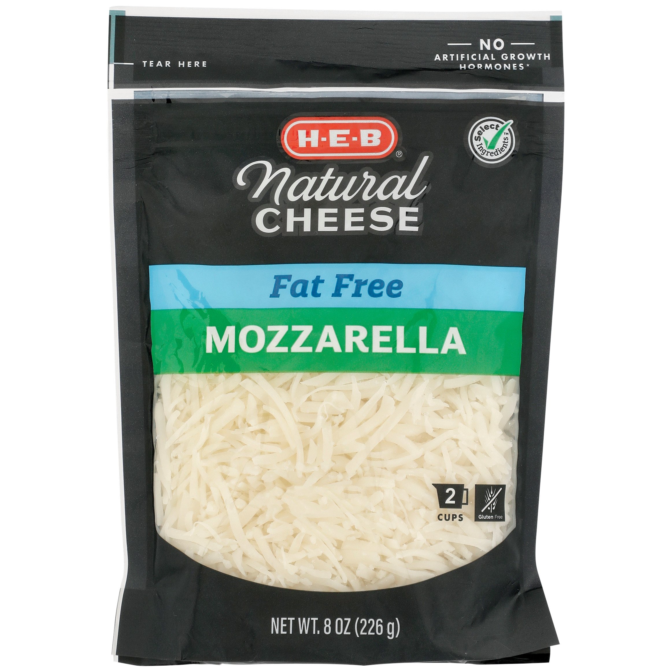 HEB H‑E‑B Fat Free Mozzarella Shredded Cheese