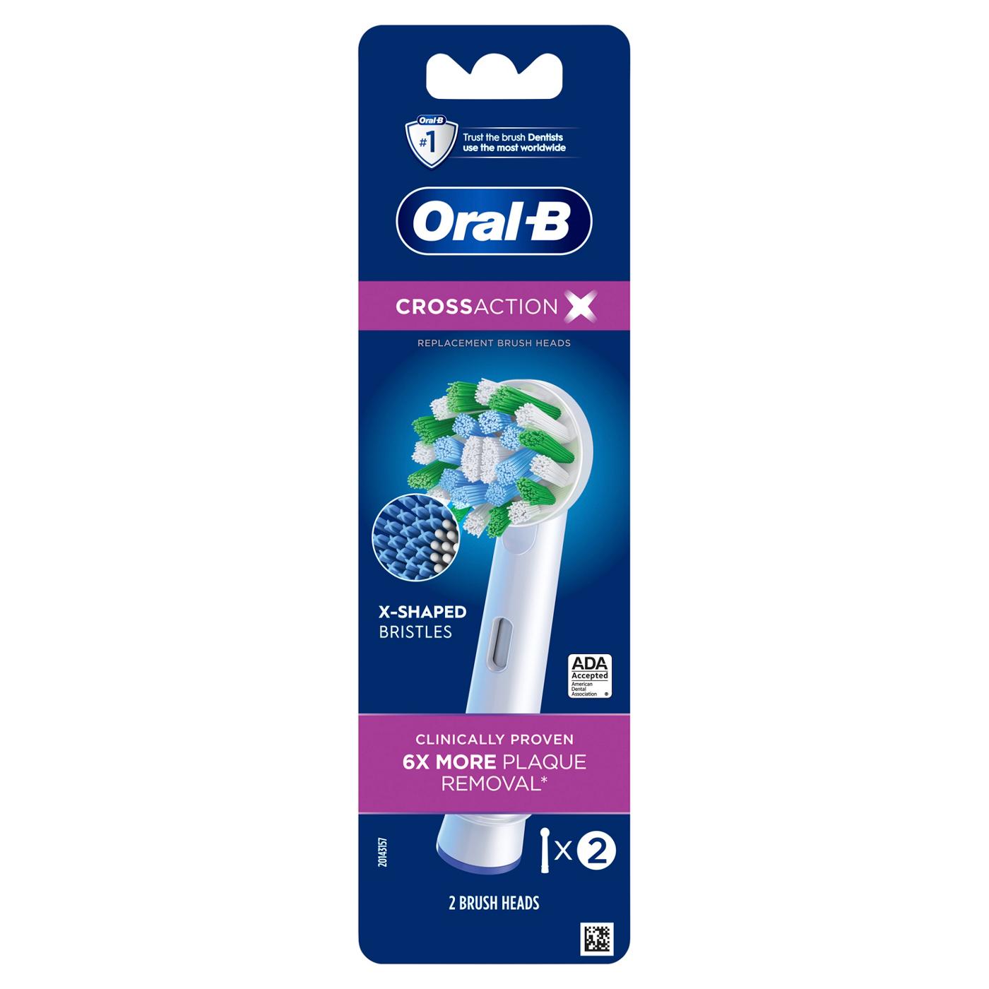 Oral-B Brush Heads - Cross Action - 2 Heads