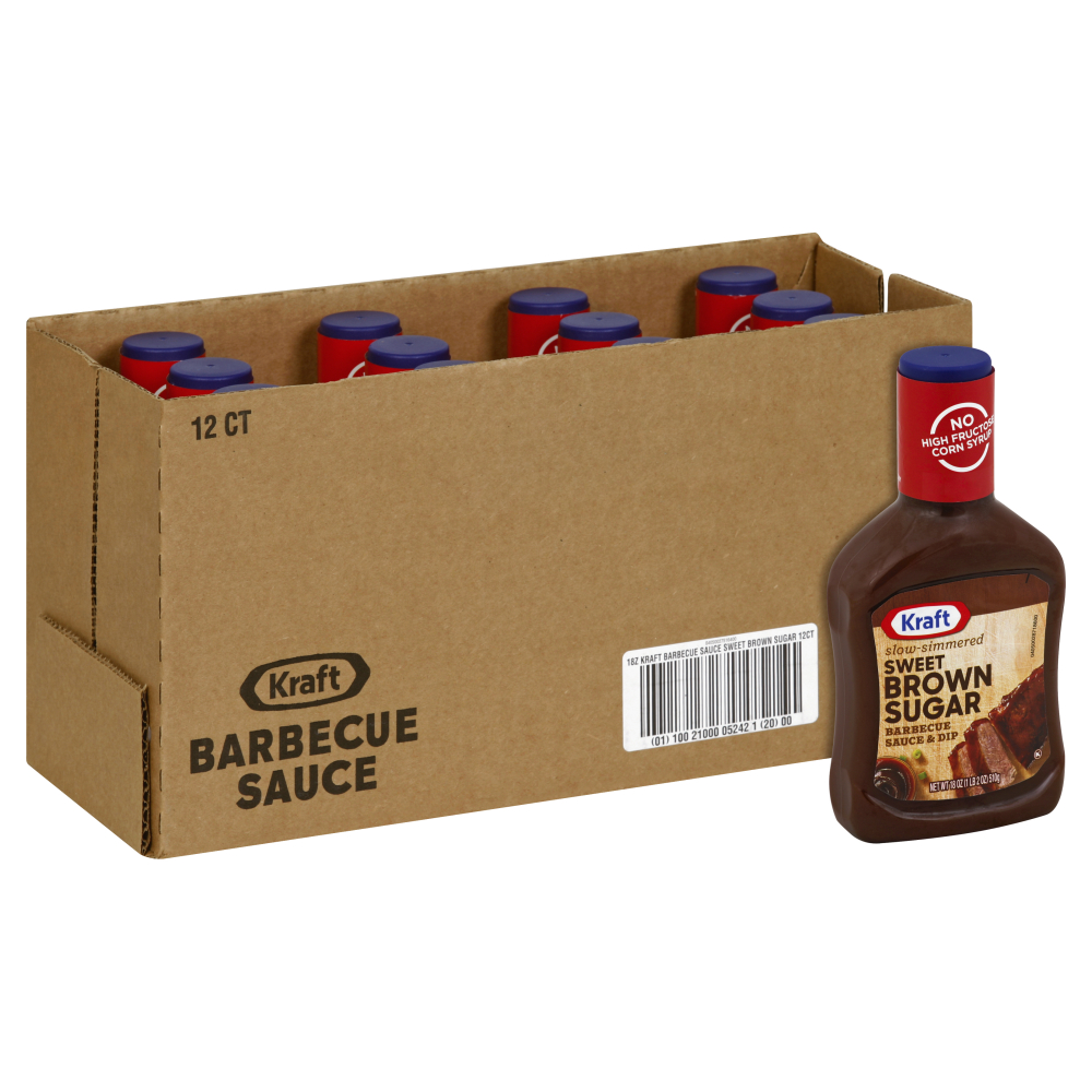 Photo of Kraft Slow Simmered Sweet Brown Sugar Barbecue Sauce 18 Oz Bottle