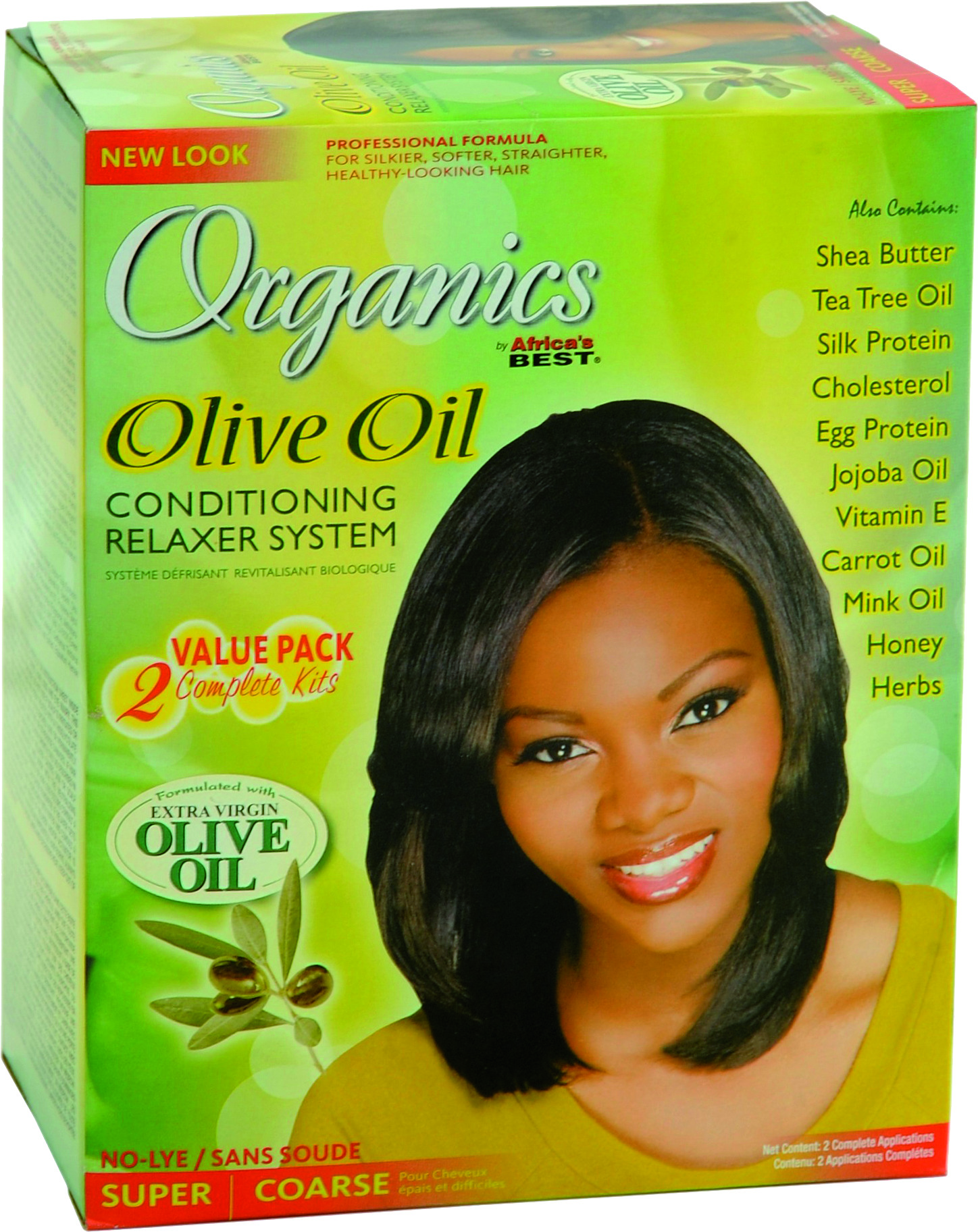 Photo of Africa's Best Organics Olive Oil Conditioning Relaxer System No-Lye Super Value Pack 2kits