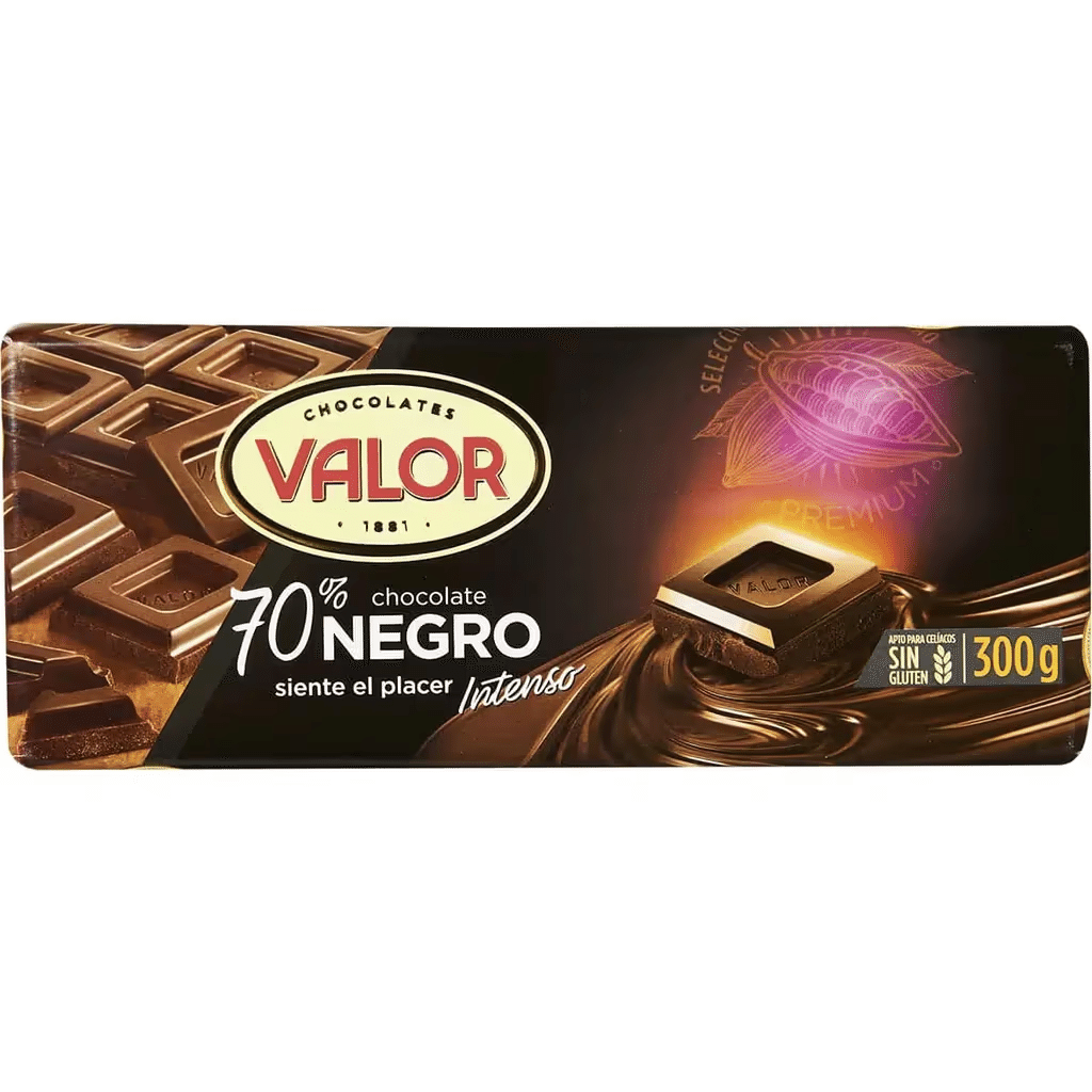 CHOCO.VALOR NEGRO 70% 300GR