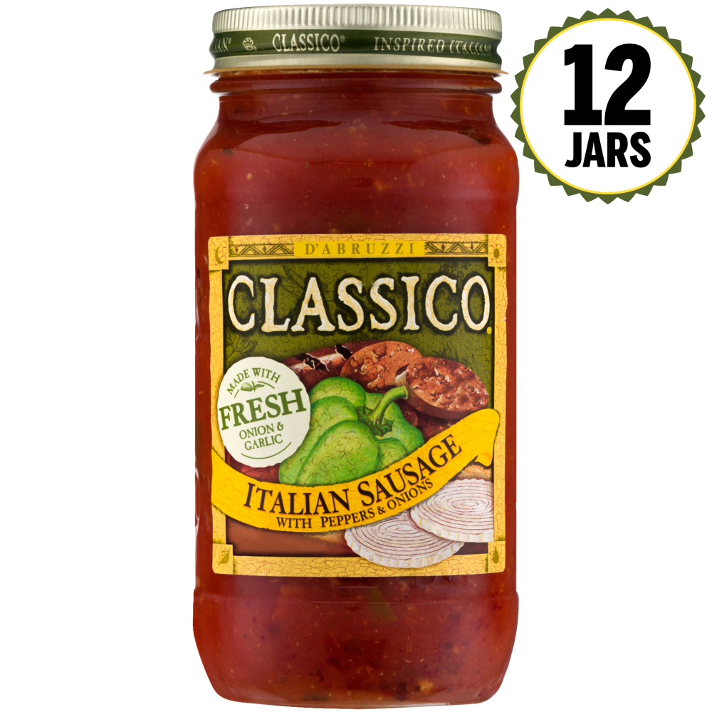 Classico Italian Sausage With Peppers & Onions Pasta Sauce - 24oz
