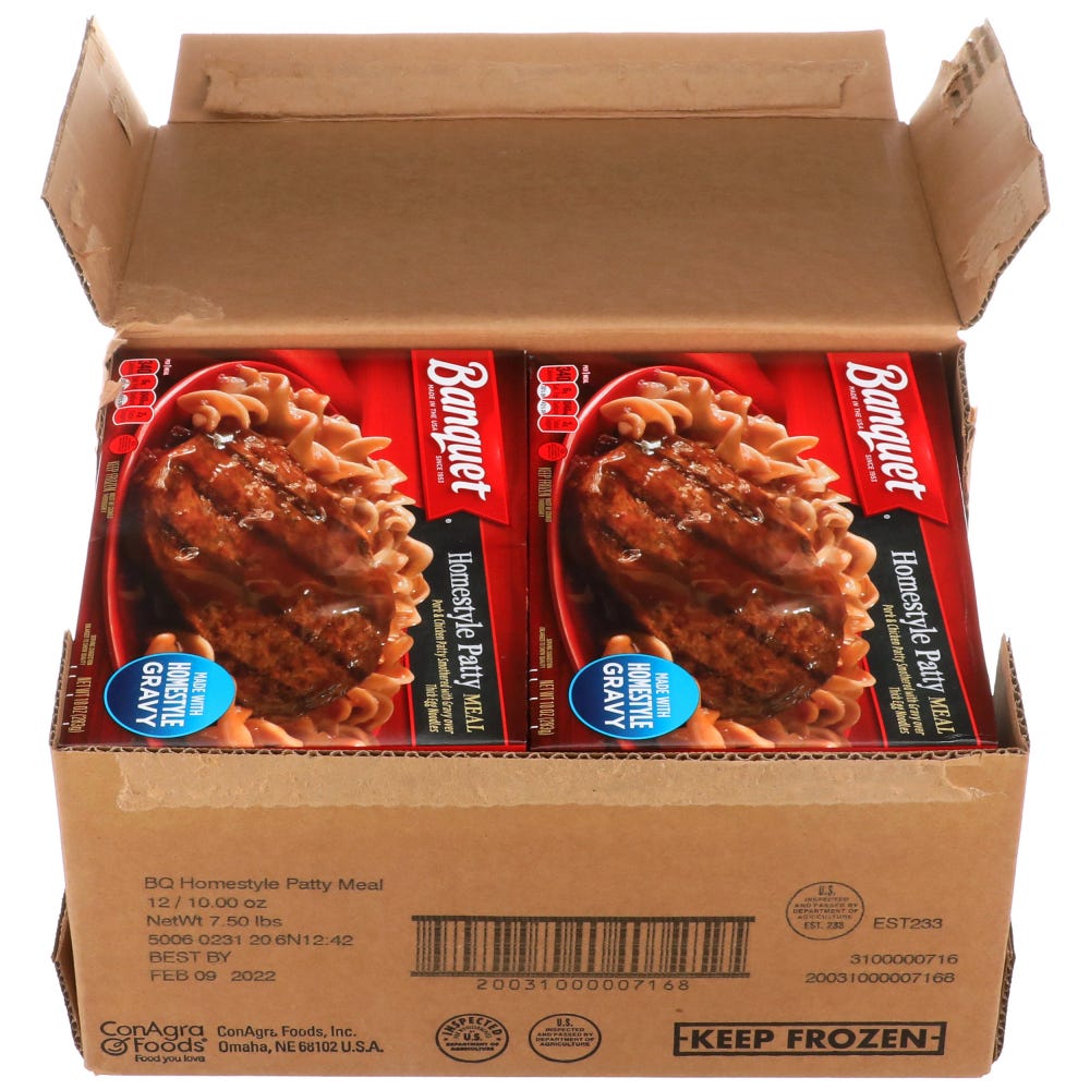 Banquet Classic Homestyle Patty Meal, 10 Ounce