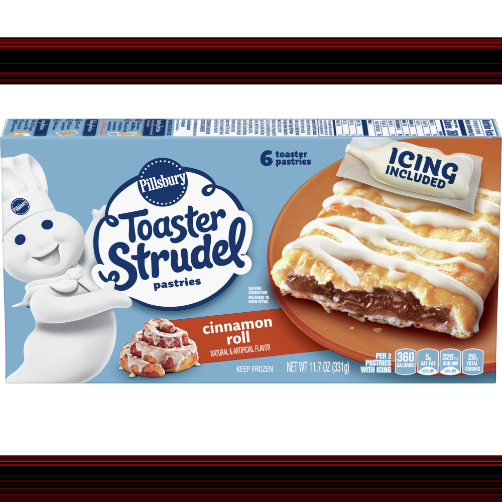 Photo of Pillsbury Cinnamon Roll Toaster Strudel Frozen Pastries