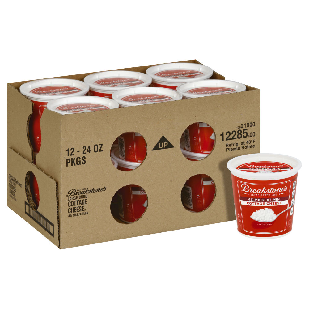 Breakstone's 4% Milkfat Min Large Curd Cottage Cheese 24 Oz
