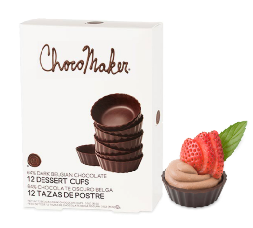 Dark Belgian Chocolate Dessert Cups