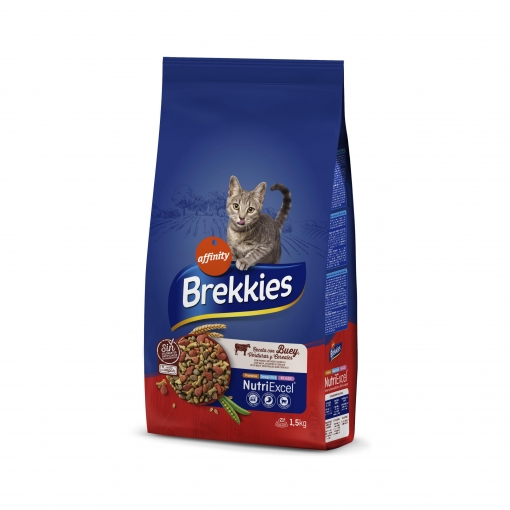 BREKKIES CAT BUEY-TERNE-VERD 1,5 KG
