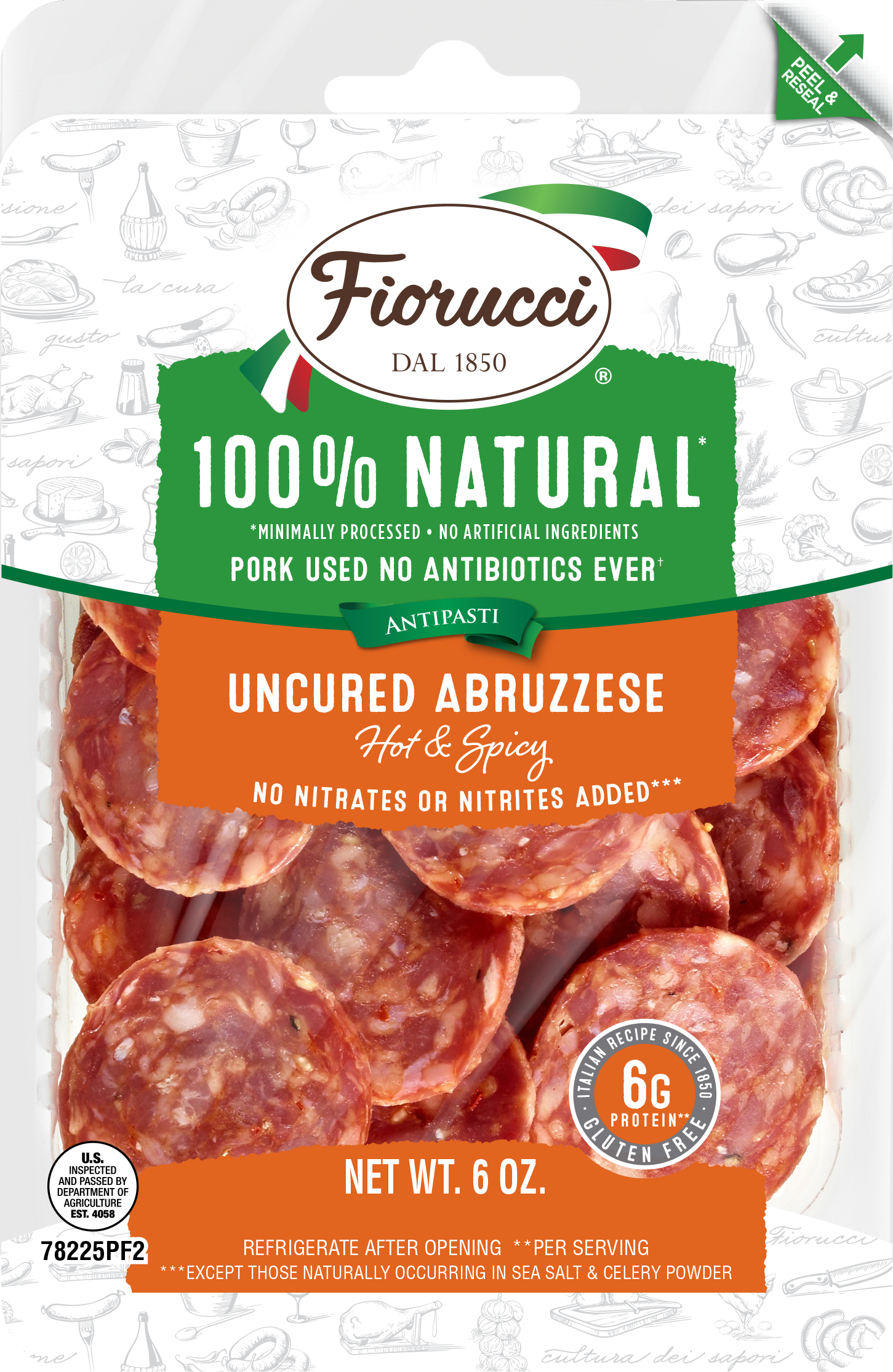 Hot & Spicy Uncured Abruzzese, Hot & Spicy
