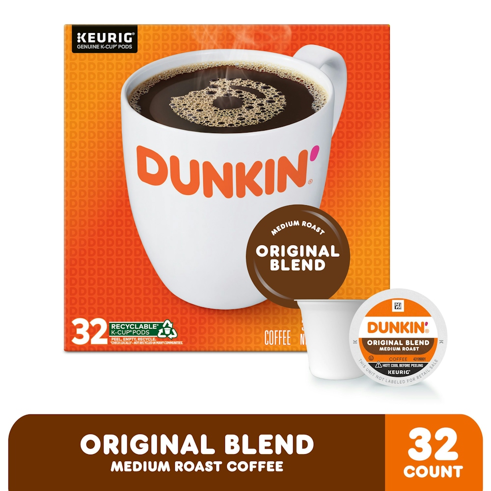 Photo of Dunkin' Medium Roast K Cup Pods Original Blend Coffee