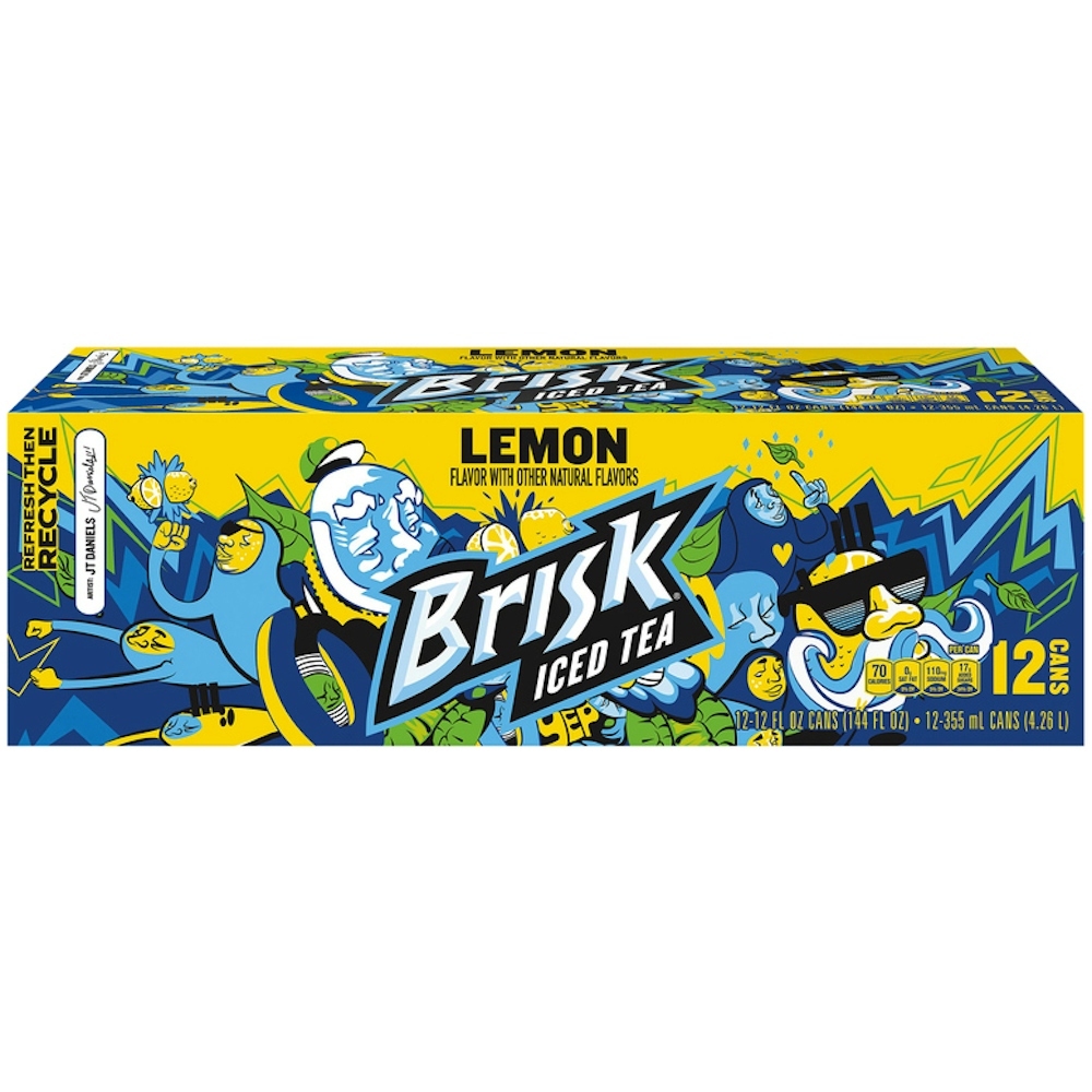 Photo of Brisk Lemon Flavor Iced Tea - 12 Pack Cans