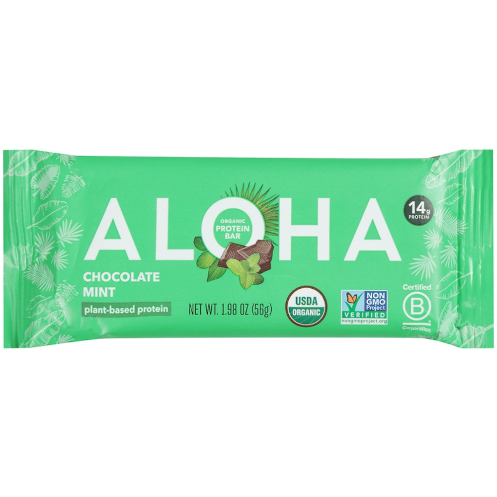Aloha Protein Bar, Chocolate Mint, Organic
