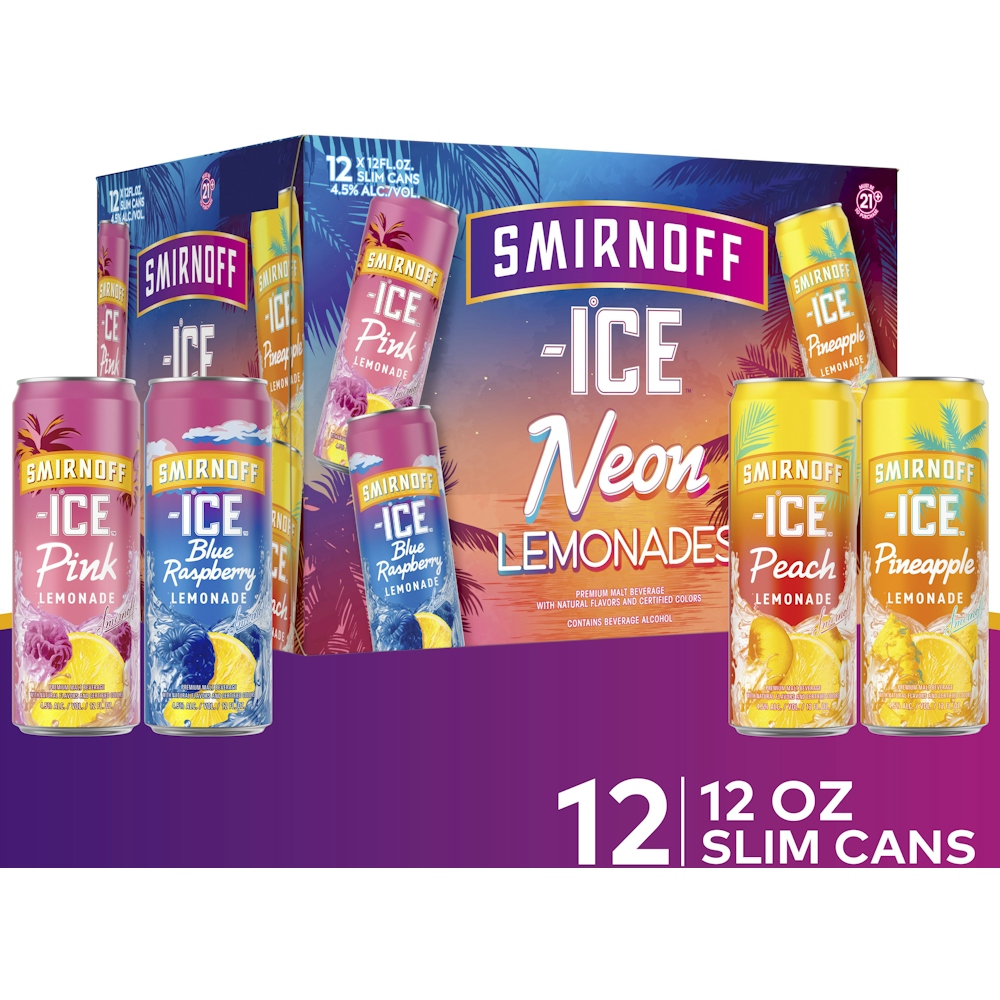 Photo of Smirnoff Ice Neon Lemonades Variety Pack 12PK 12oz Cans