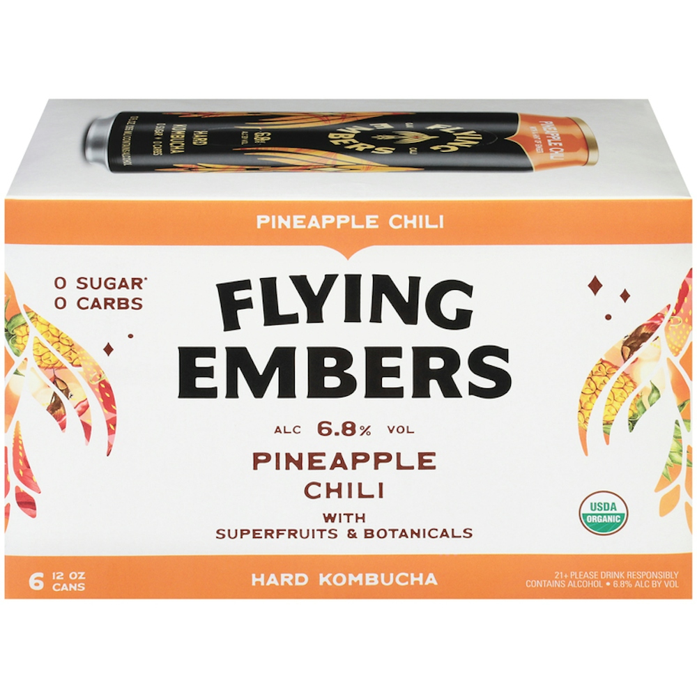Photo of Flying Embers Hard Kombucha, Pineapple Chili