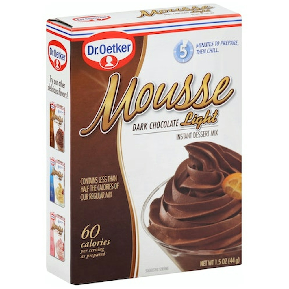 Dr. Oetker, Light Mousses, Instant Dessert Mix, Dark Chocolate