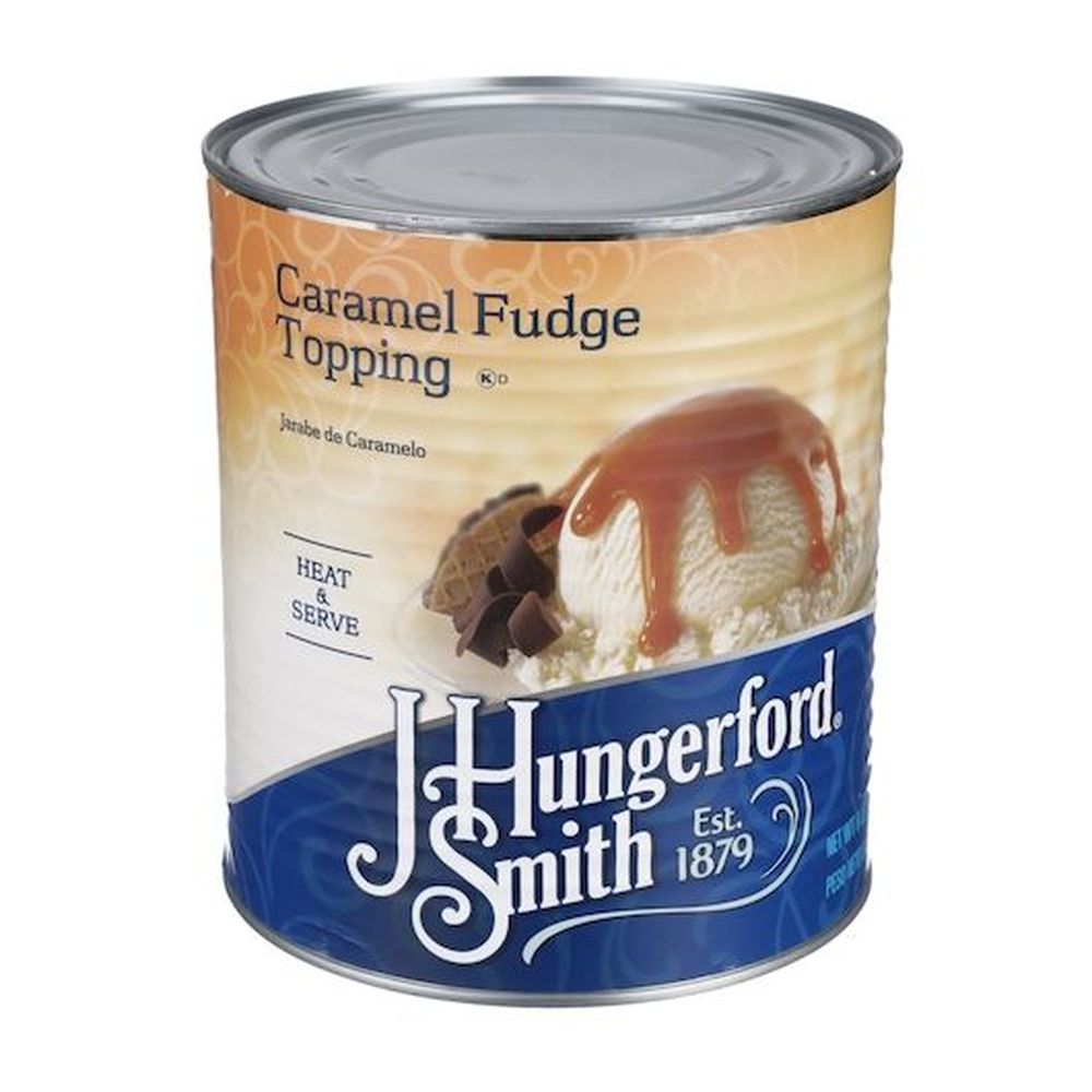 J Hungerford Smith Caramel Fudge, 6/#10 Can