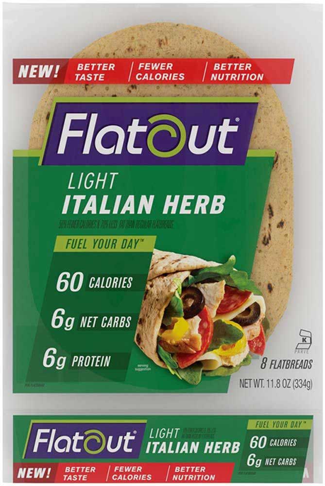 Photo of Flatout Light Italian Herb Flatbread Wraps, 8ct