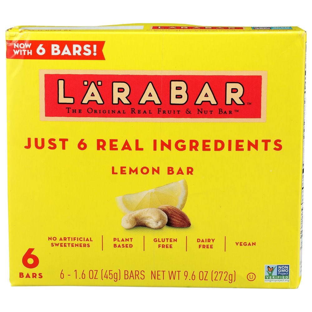 Photo of Larabar Lemon Bar, Gluten Free Vegan Fruit & Nut Bars